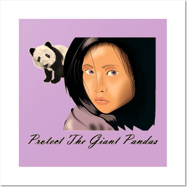 Protect The Giant Panda Wall Art by Moses77